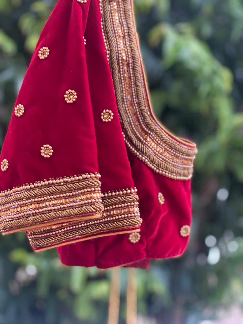 Traditional Silk Aari Blouse